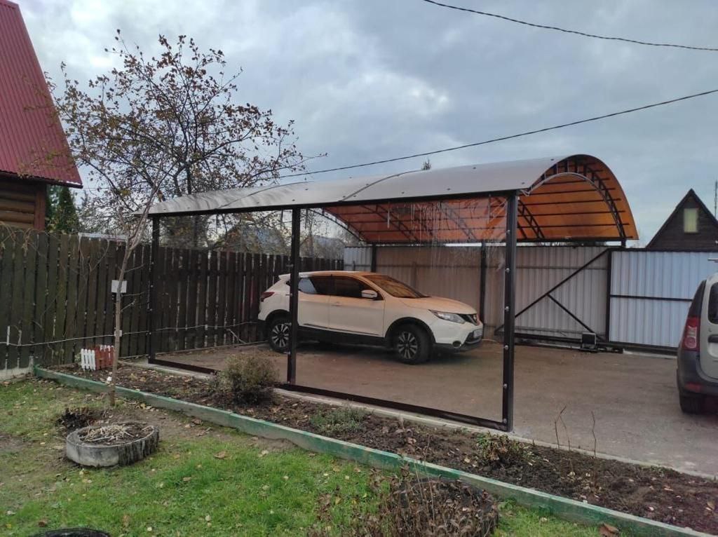 Прозрачные шторы ПВХ для навеса под автомобиль в Чухломе